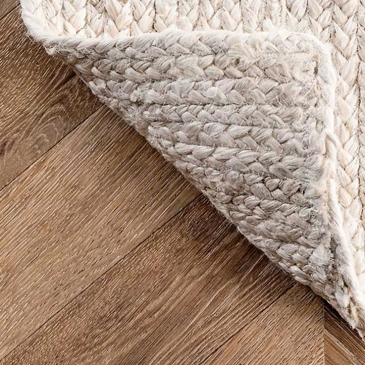 Ivory Hand Woven Rigo Jute Area Rug, 9x12