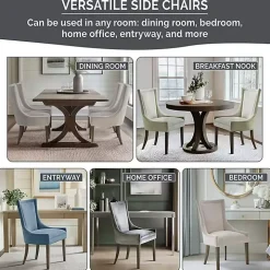 Ivory Madison Park Ultra Dining Chairs, Set of 2