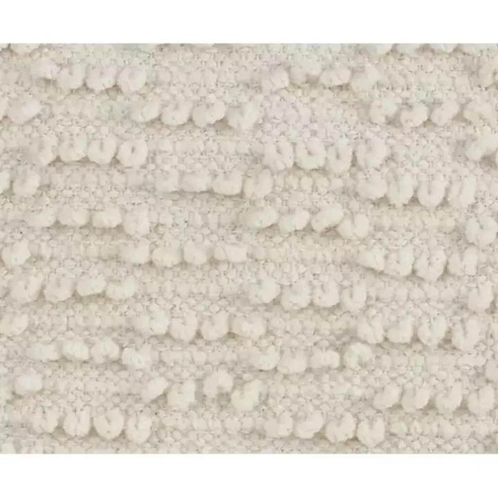 Ivory Nubby Decorative Lumbar Pillow