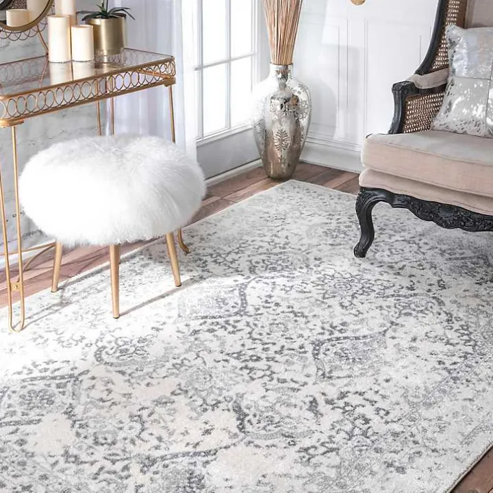 Ivory Odell Vintage Area Rug, 4x6