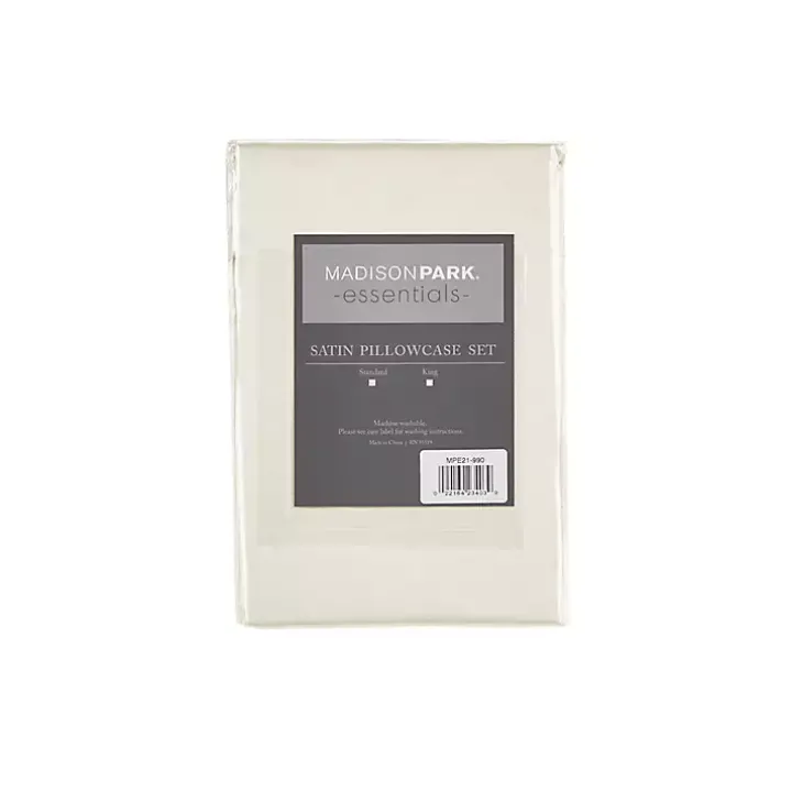 Ivory Satin King 2-pc. Pillow Case Set