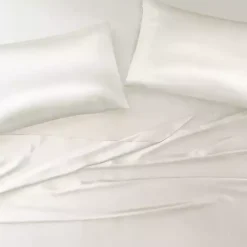 Ivory Satin King 2-pc. Pillow Case Set