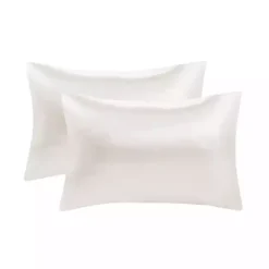 Ivory Satin Standard 2-pc. Pillow Case Set