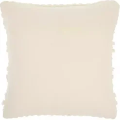 Ivory Textured Stripes Pillow