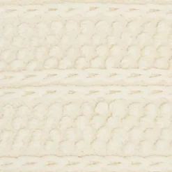 Ivory Textured Stripes Pillow