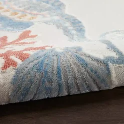 Ivory Underwater Paradise Area Rug, 5x7