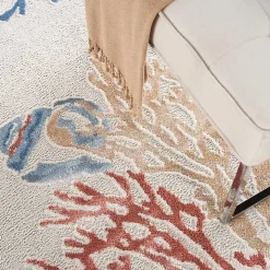 Ivory Underwater Paradise Area Rug, 7x9
