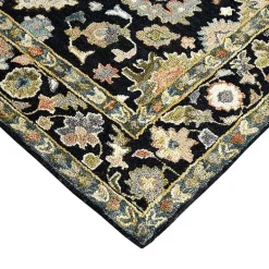 Jackson Black Hand-Tufted Area Rug, 5x7