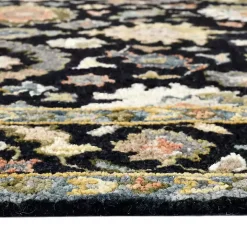 Jackson Black Hand-Tufted Area Rug, 5x7