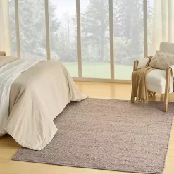 Jaxon Gray Natural Jute Area Rug, 4x6