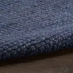 Jaxon Navy Natural Jute Area Rug, 5x7