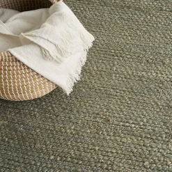 Jaxon Sage Natural Jute Area Rug, 5x7