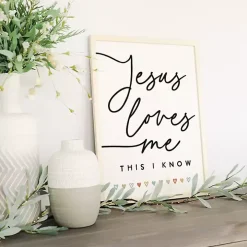 Jesus Loves Me Wood Wall Plaque