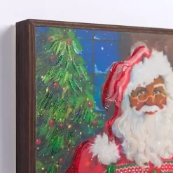 Jolly Santa Cookies and Hot Cocoa Canvas Art Print