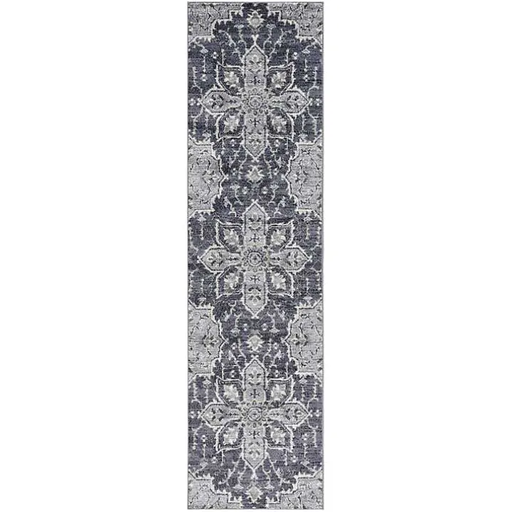 Jordan Eva Purple Medallion Runner, 2x10