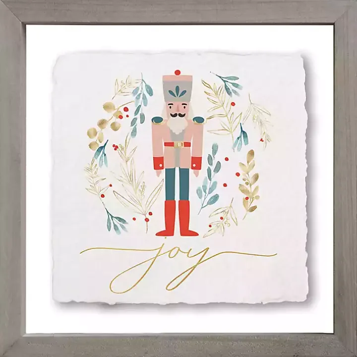 Joy Nutcracker Framed Art Print