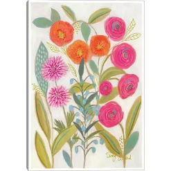 Joyful Garden VII Framed Canvas Art Print