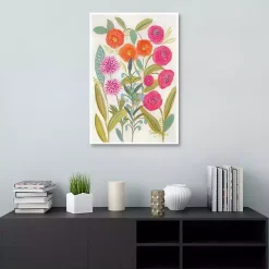 Joyful Garden VII Framed Canvas Art Print