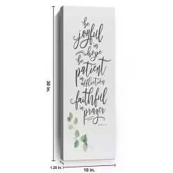 Joyful in Hope Canvas Art Print
