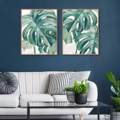 Jungle Symphony Framed Canvas Art Prints, Set of 2