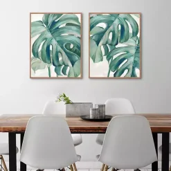 Jungle Symphony Framed Canvas Art Prints, Set of 2