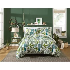 Justina Blakeney Green Jardin King Duvet Set