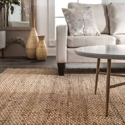 Jute Hand Woven Halsey Area Rug, 4x6
