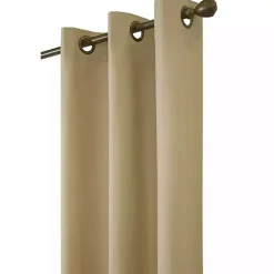 Khaki Room Darkening Curtain Panel Set, 72 in.