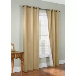 Khaki Room Darkening Curtain Panel Set, 72 in.