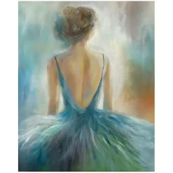 Lady in Blue Giclee Canvas Art Print
