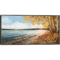 Lakeside Colors Framed Canvas Art Print