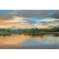 Lakeside Light Canvas Art Print