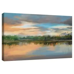 Lakeside Light Canvas Art Print