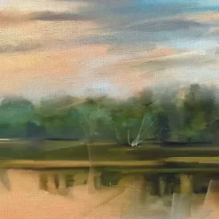 Lakeside Light Canvas Art Print