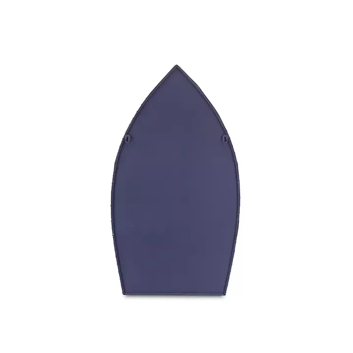 Large Navy and White Rowboat Bookshelf, 30 in.