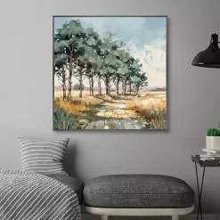 Late Summer Path Framed Canvas Art Print