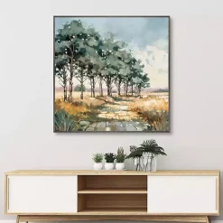Late Summer Path Framed Canvas Art Print