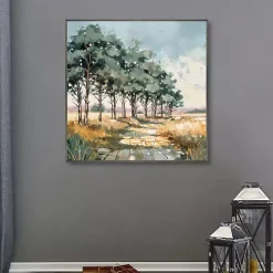 Late Summer Path Framed Canvas Art Print