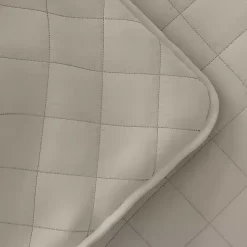 Latte Stitched Diamond 3-pc. King Quilt Set
