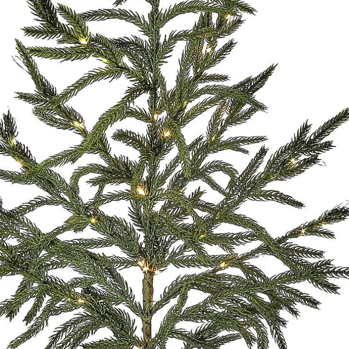 LED Natural Touch Norfolk Pine Spray