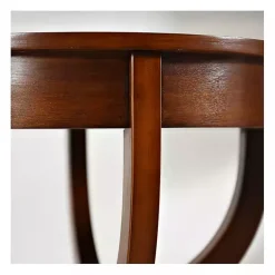 Leila Round Cherry Accent Table