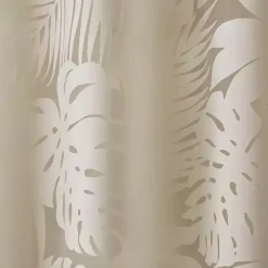Leilani Tan Palm Leaf Curtain Panel, 84 in.