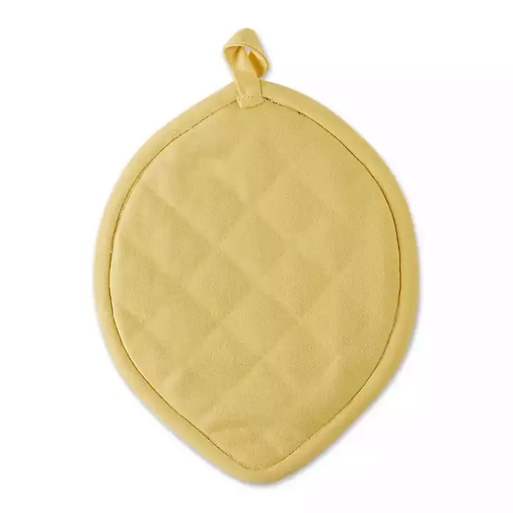 Lemon Plaid 2-pc. Potholder and Kitchen Towel Set