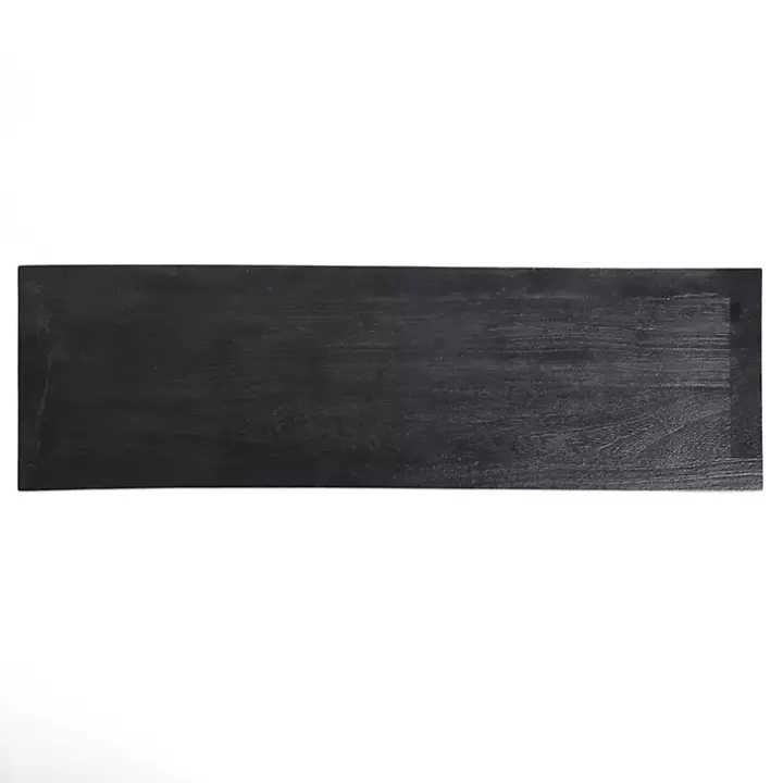 Leo Black Wood Console Table