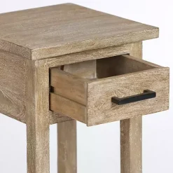 Leo Natural Wood Accent Table