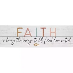 Let God Have Control Wall Plaque