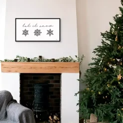 Let It Snow Christmas Wall Plaque