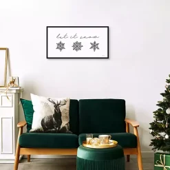 Let It Snow Christmas Wall Plaque