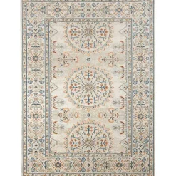 Light Beige Bohemian Area Rug, 7x9
