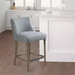 Light Blue Martha Stewart Delaney Counter Stool